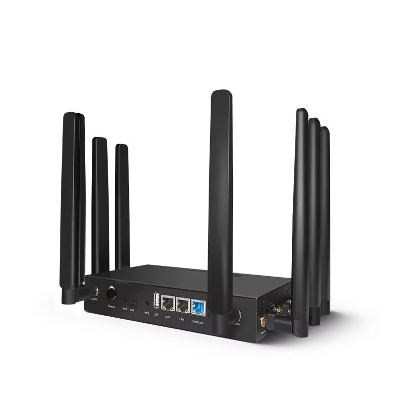 LINBLE New 5G CPE Wireless Router 1800M WiFi6 Dual Line Backup IPv6 Integrated 3G/4G/5G 2.4G Frequency WPA Home Office Mobile